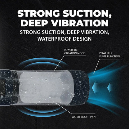 PUMPED UltraLift - Automatic Waterproof Masturbator Pump - Gun Metal