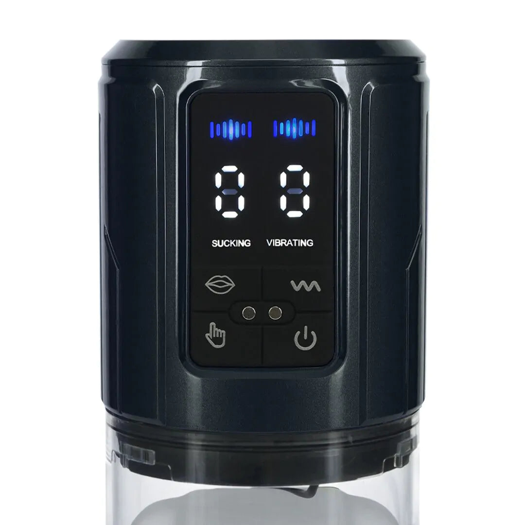 PUMPED UltraLift - Automatic Waterproof Masturbator Pump - Gun Metal