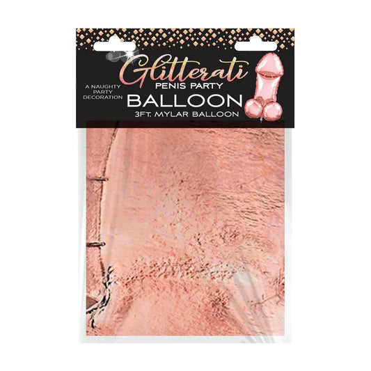 LITTLEGENIE Glitterati - 3ft Rose Gold Mylar Balloon