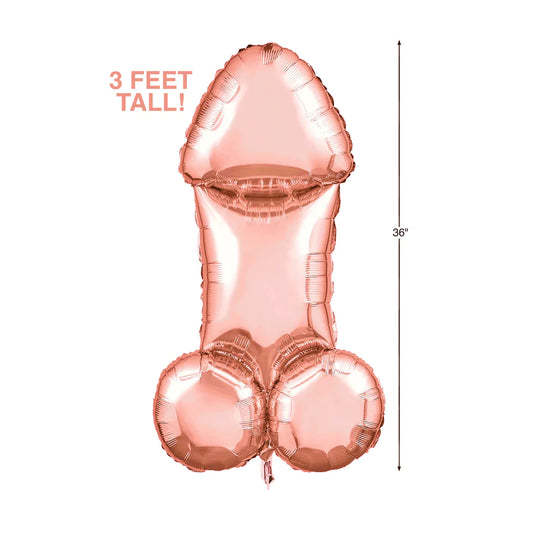 LITTLEGENIE Glitterati - 3ft Rose Gold Mylar Balloon