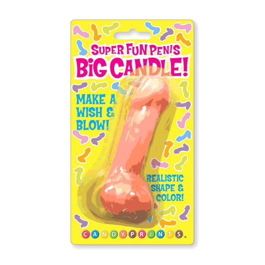LITTLEGENIE Super Fun Big Penis - Candle - Pink