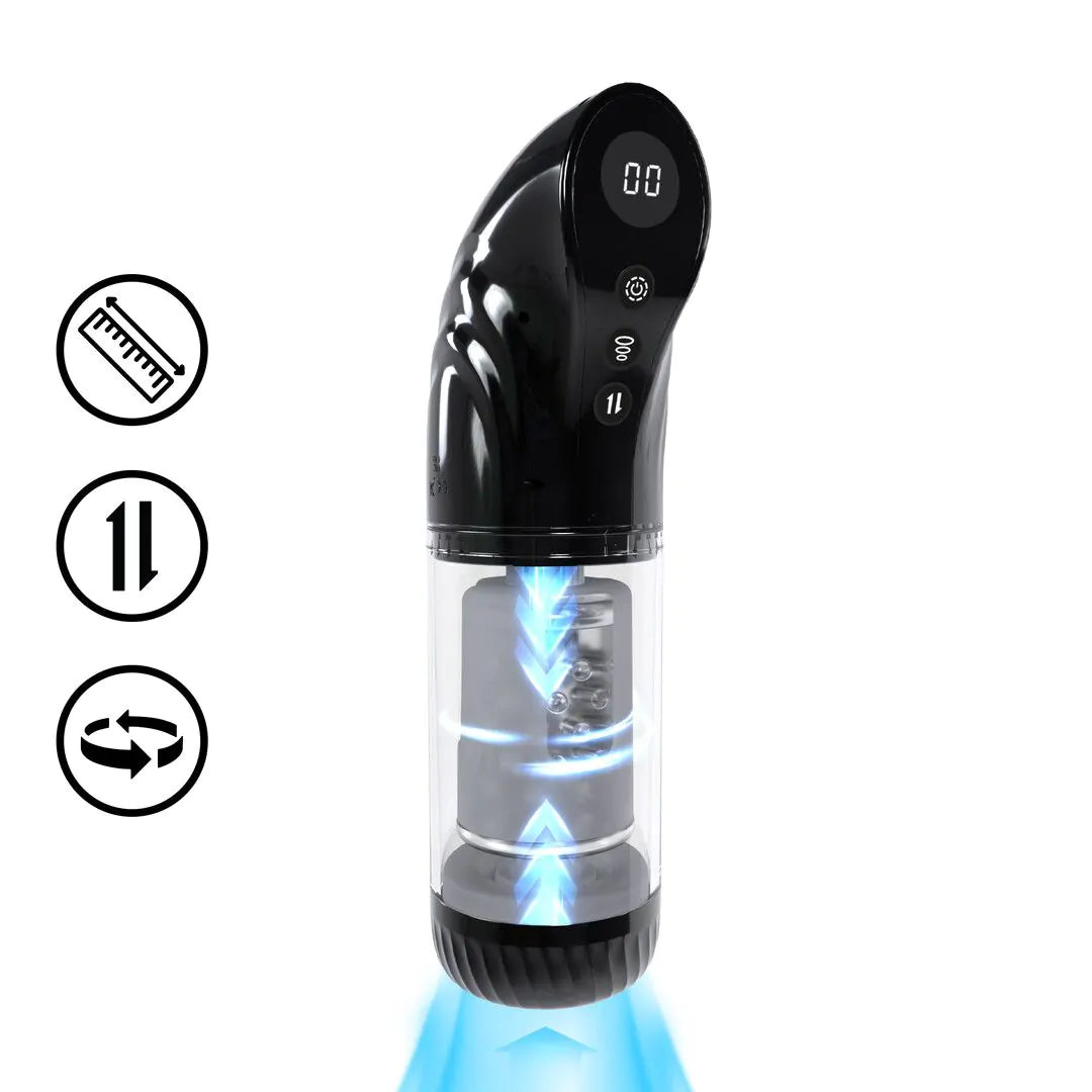 PUMPED StrokeMate - Suction Rotation and Thrusting Masturbator Pump