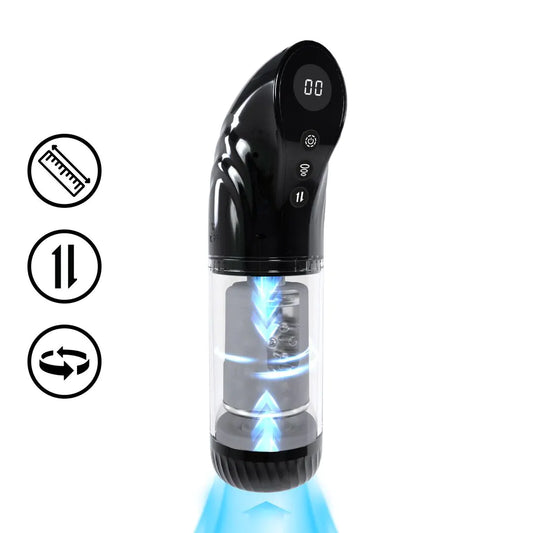 PUMPED StrokeMate - Suction Rotation and Thrusting Masturbator Pump