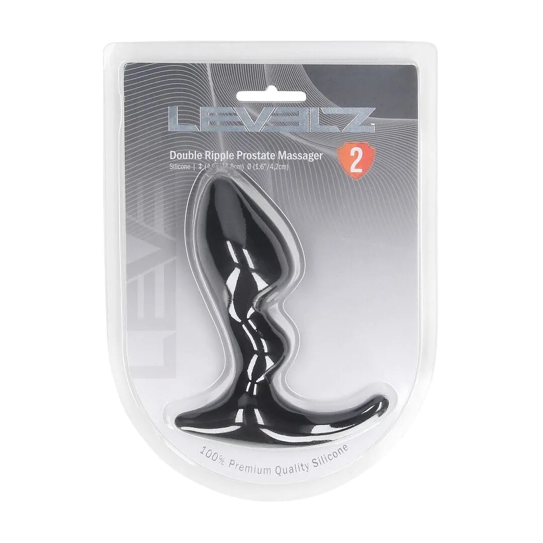 LEVELZ Double Ripple Silicone Prostate Massager