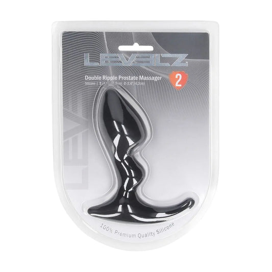 LEVELZ Double Ripple Silicone Prostate Massager