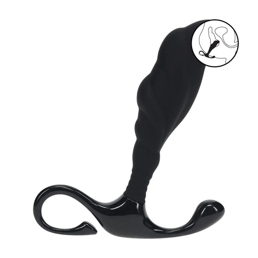 LEVELZ Rippled with Hard Loop Silicone Prostate Massager - S