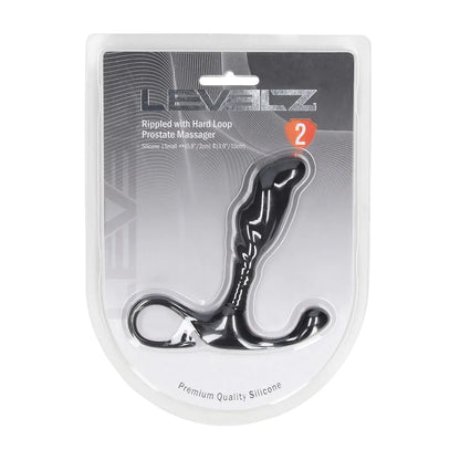 LEVELZ Rippled with Hard Loop Silicone Prostate Massager - S