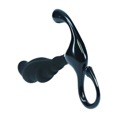 LEVELZ Rippled with Hard Loop Silicone Prostate Massager - S