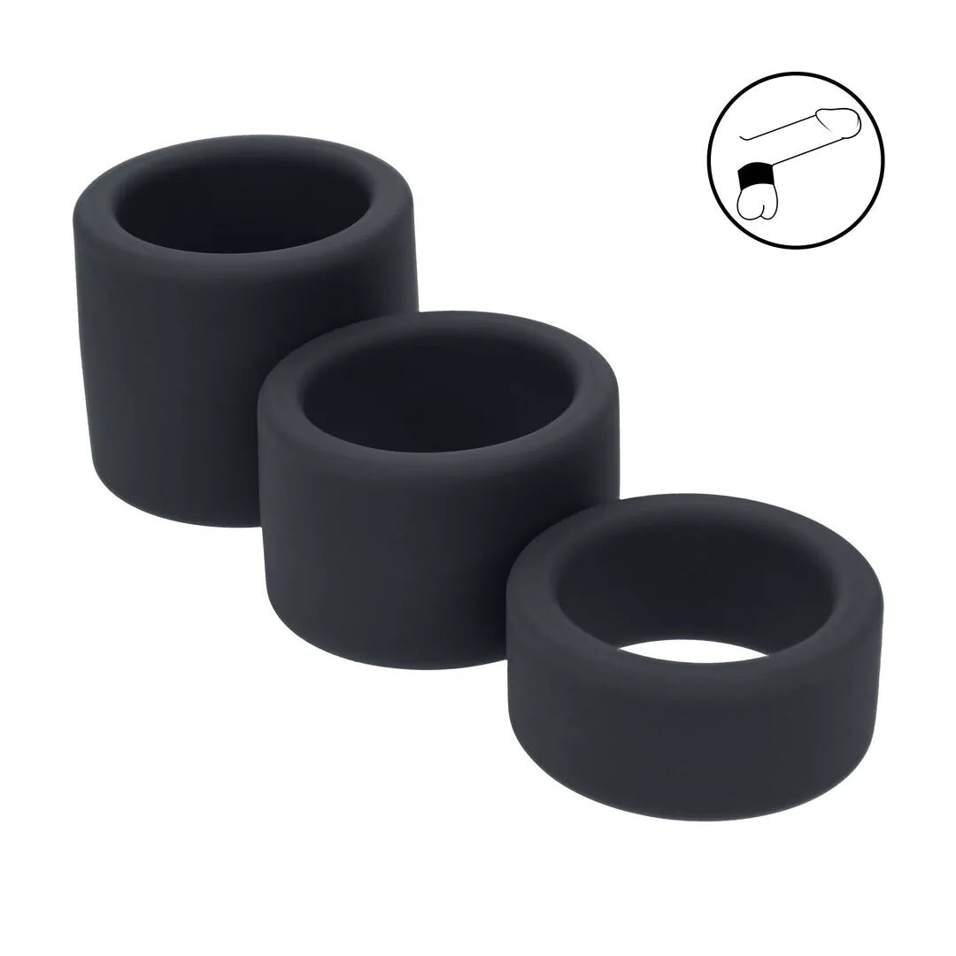 LEVELZ Liquid Silicone Ball Strap Set of 3 - S/M/L