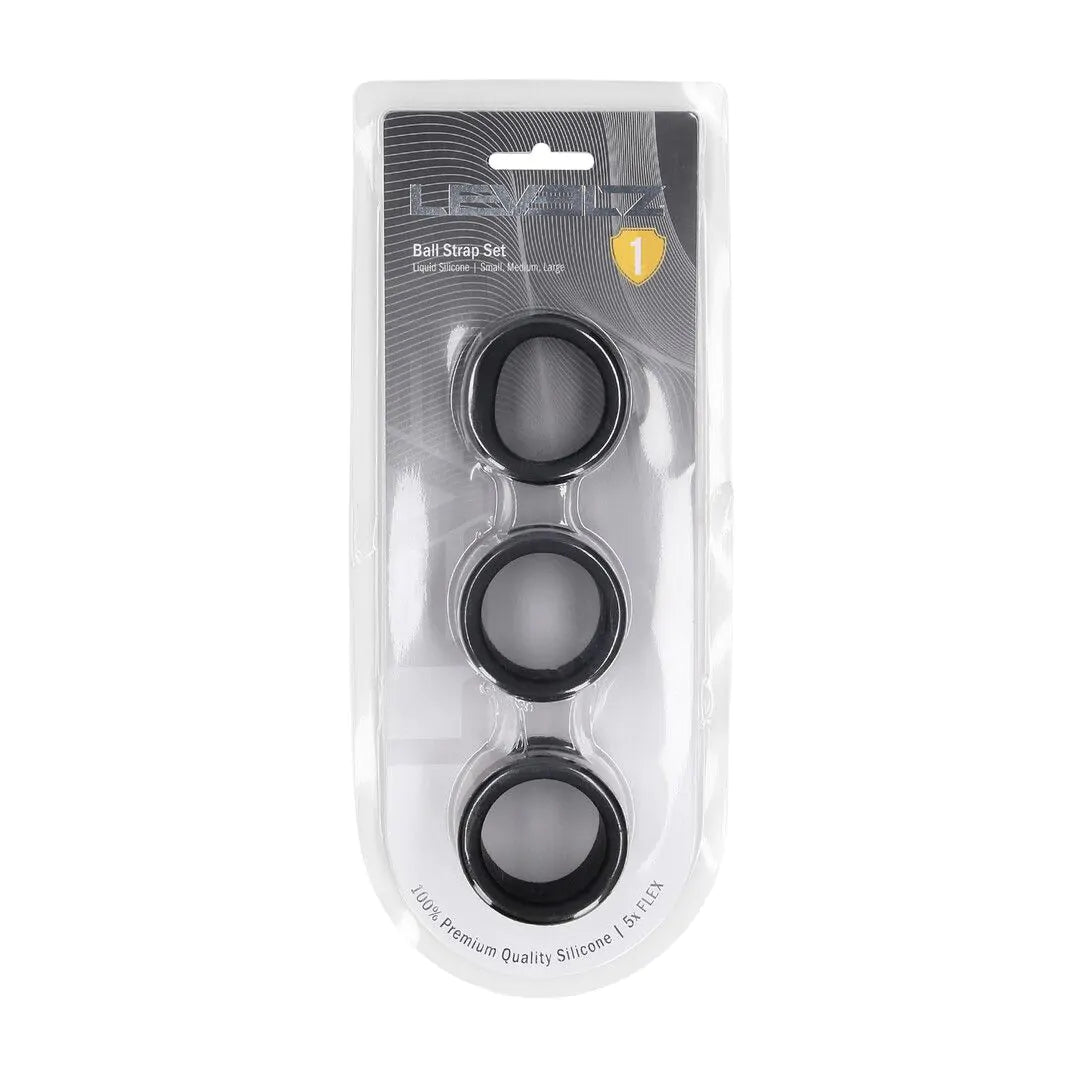 LEVELZ Liquid Silicone Ball Strap Set of 3 - S/M/L