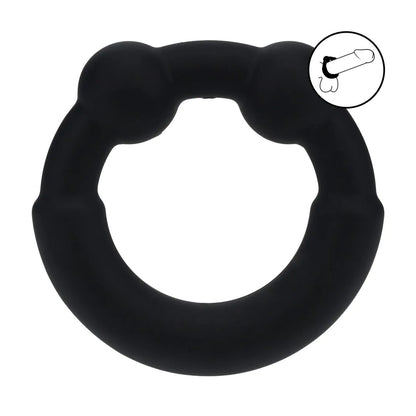 LEVELZ Metal and Silicone Cockring