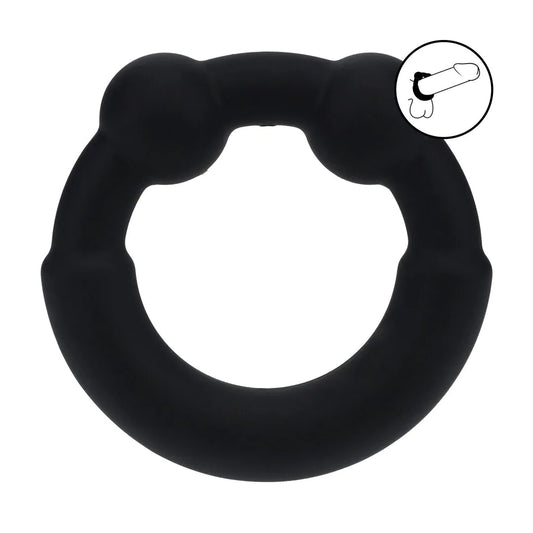 LEVELZ Metal and Silicone Cockring