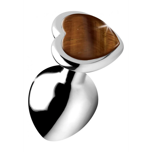 XRBRANDS Tiger Eye Heart - Butt Plug