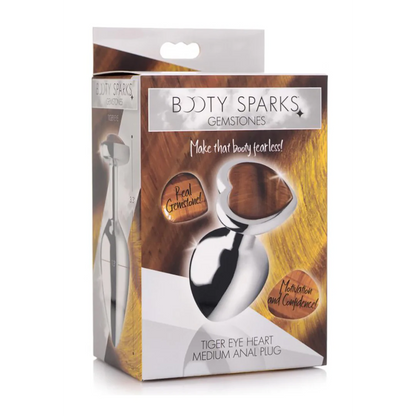XRBRANDS Tiger Eye Heart - Butt Plug