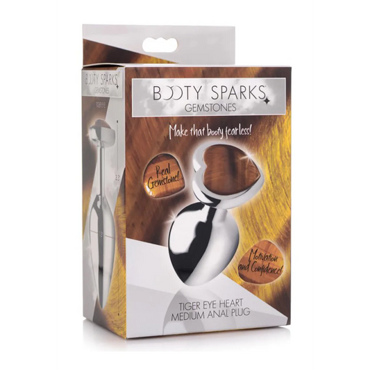 XRBRANDS Tiger Eye Heart - Butt Plug