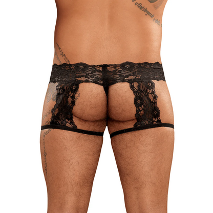 MALEPOWER G-String Garter Short - L/XL - Black