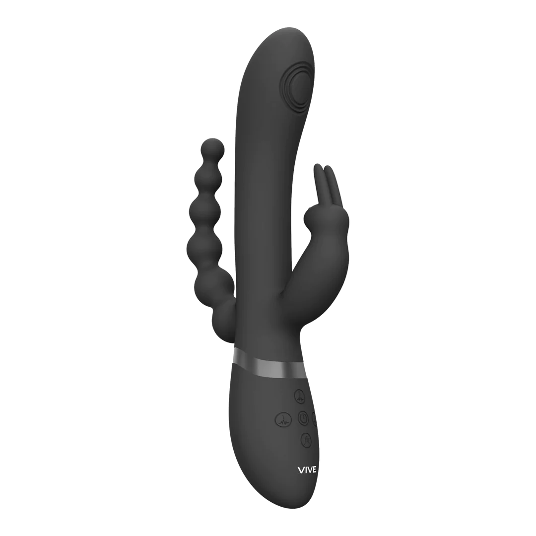 VIVE Rini Pulse Wave &amp; Vibrating Double Penetration Rabbit