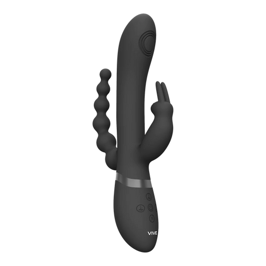 VIVE Rini Pulse Wave &amp; Vibrating Double Penetration Rabbit