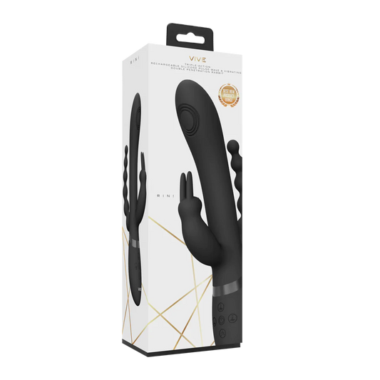 VIVE Rini Pulse Wave &amp; Vibrating Double Penetration Rabbit