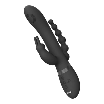 VIVE Rini Pulse Wave &amp; Vibrating Double Penetration Rabbit