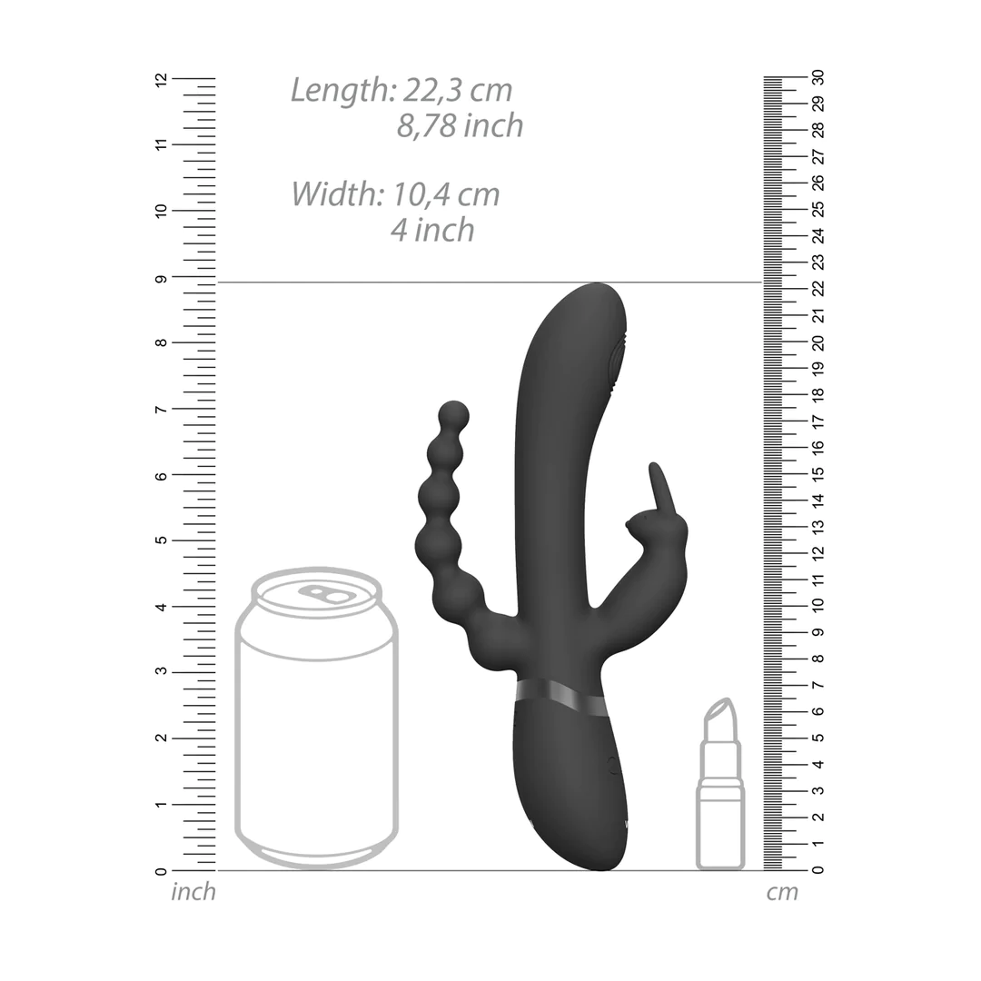 VIVE Rini Pulse Wave &amp; Vibrating Double Penetration Rabbit