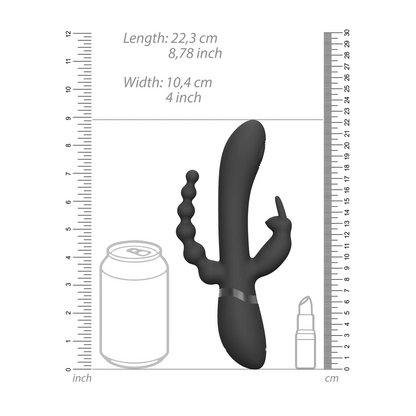 VIVE Rini Pulse Wave &amp; Vibrating Double Penetration Rabbit