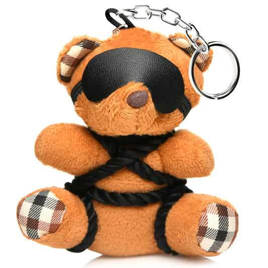 MASTERSERIES Rope Teddy Bear Keychain - Brown