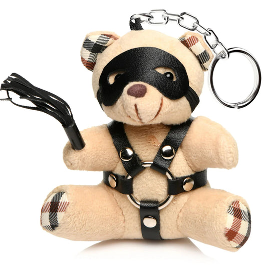 MASTERSERIES BDSM Teddy Bear Keychain - Tan