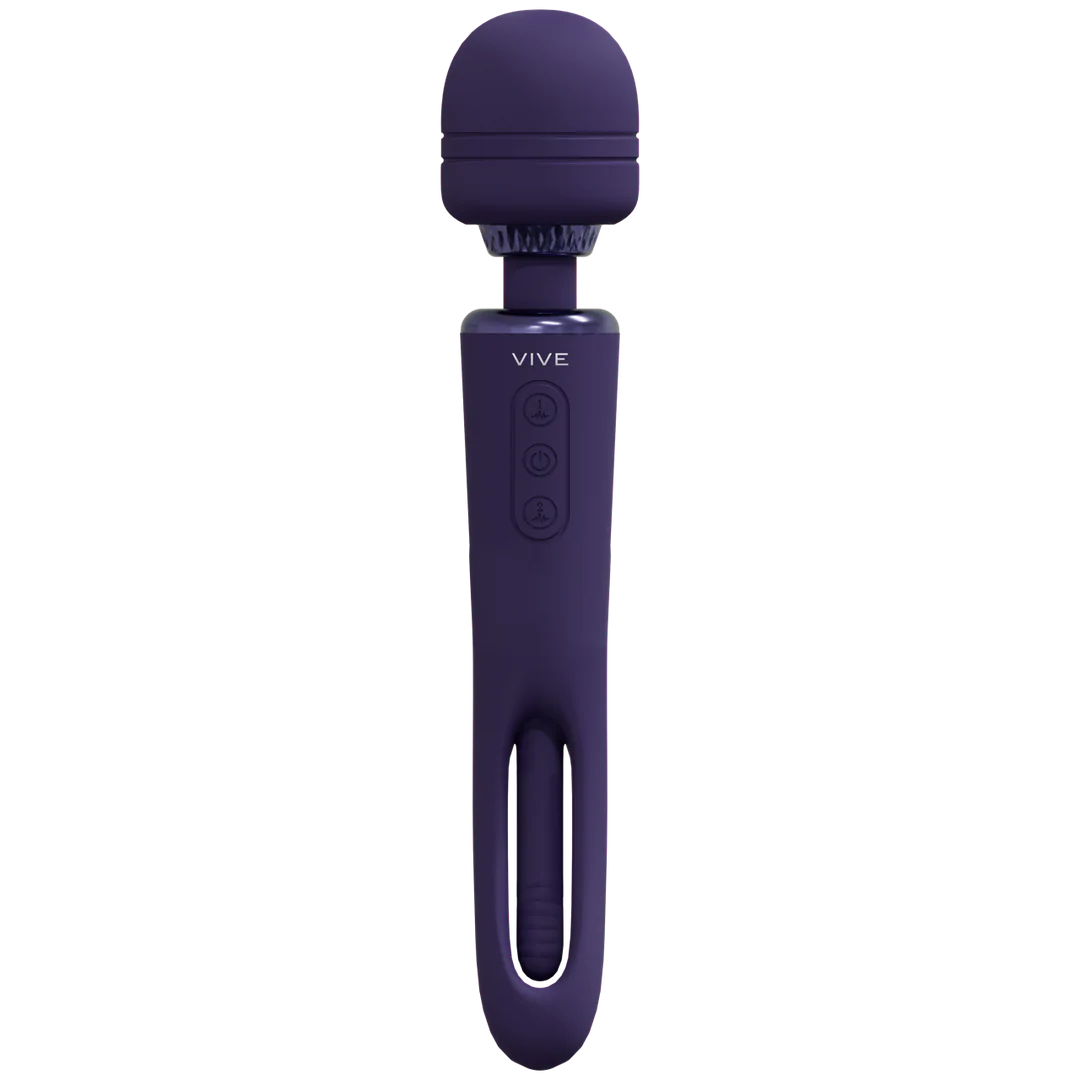 VIVE Kiku - Double Ended Wand with Innovative G-Spot Flapping Stimulator