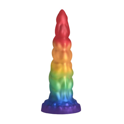 CREATURECOCKS Magic Rider - Unicorn Silicone Dildo - Rainbow