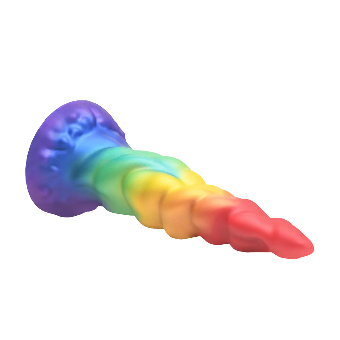 CREATURECOCKS Magic Rider - Unicorn Silicone Dildo - Rainbow