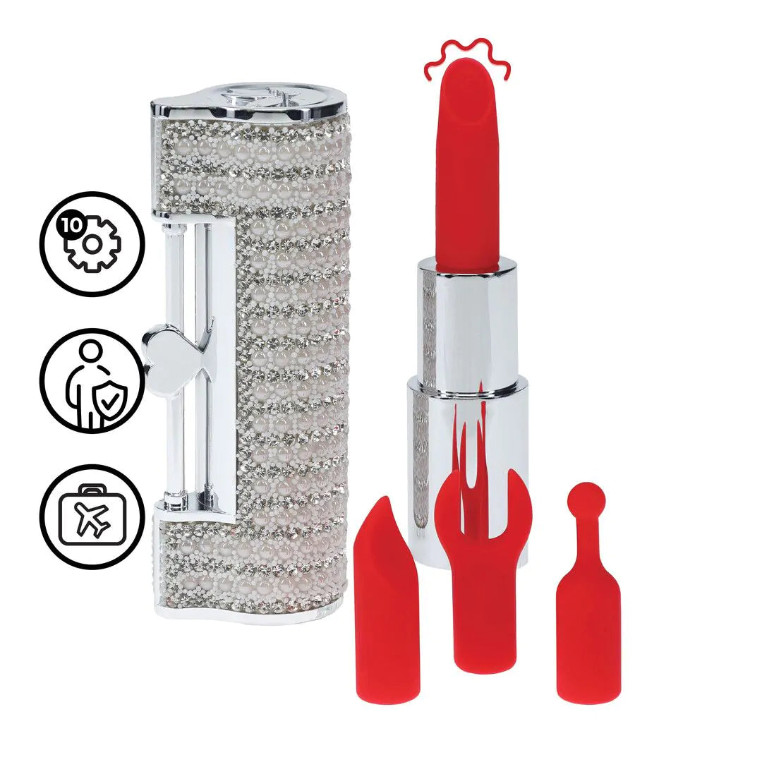 LOVELINE Angel - Lipstick Vibrator with 4 Attachments