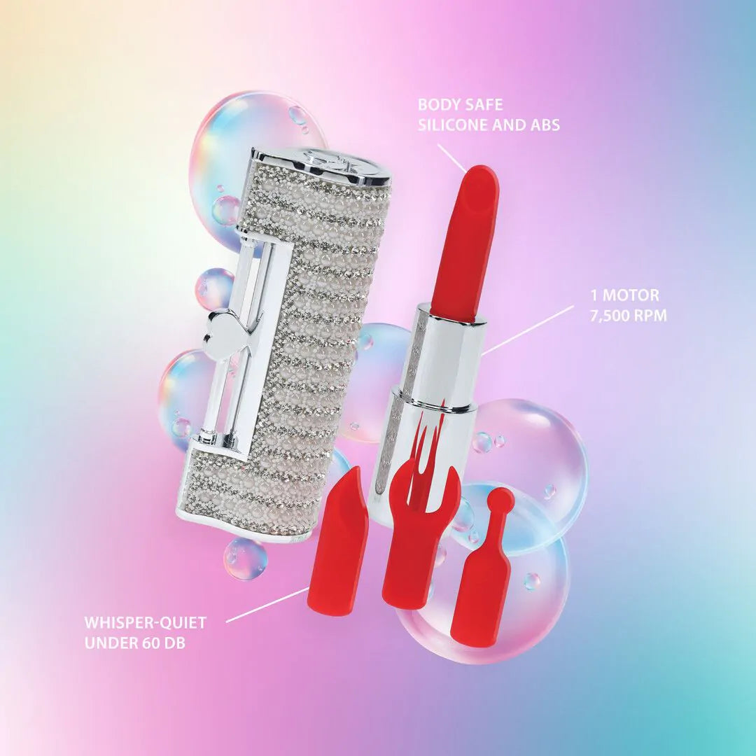 LOVELINE Angel - Lipstick Vibrator with 4 Attachments