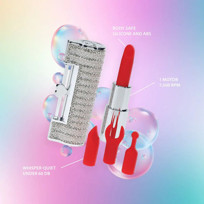 LOVELINE Angel - Lipstick Vibrator with 4 Attachments