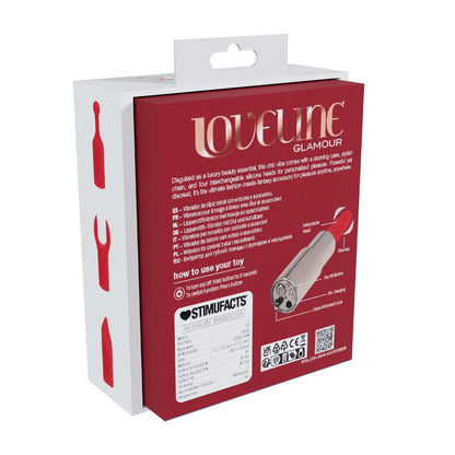 LOVELINE Diamond - Lipstick Vibrator with 4 Attachments - Iridescent