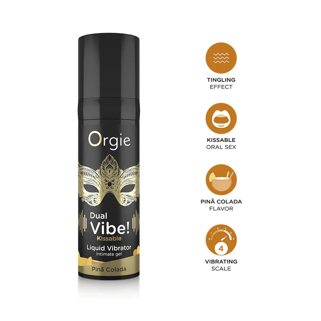 ORGIE Dual Vibe! Kissable & Flavored Liquid Vibrator 0.5 fl oz / 15 ml