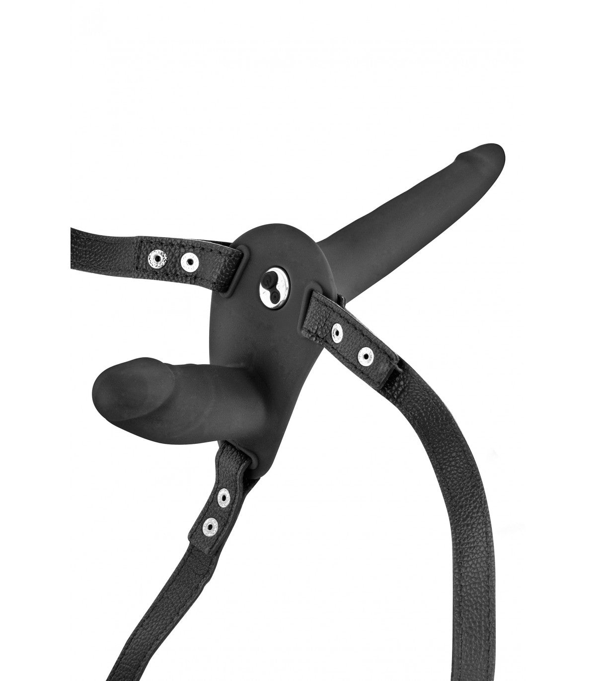 FETISHTENTATION Vibrating Strap-On with Double Dildo