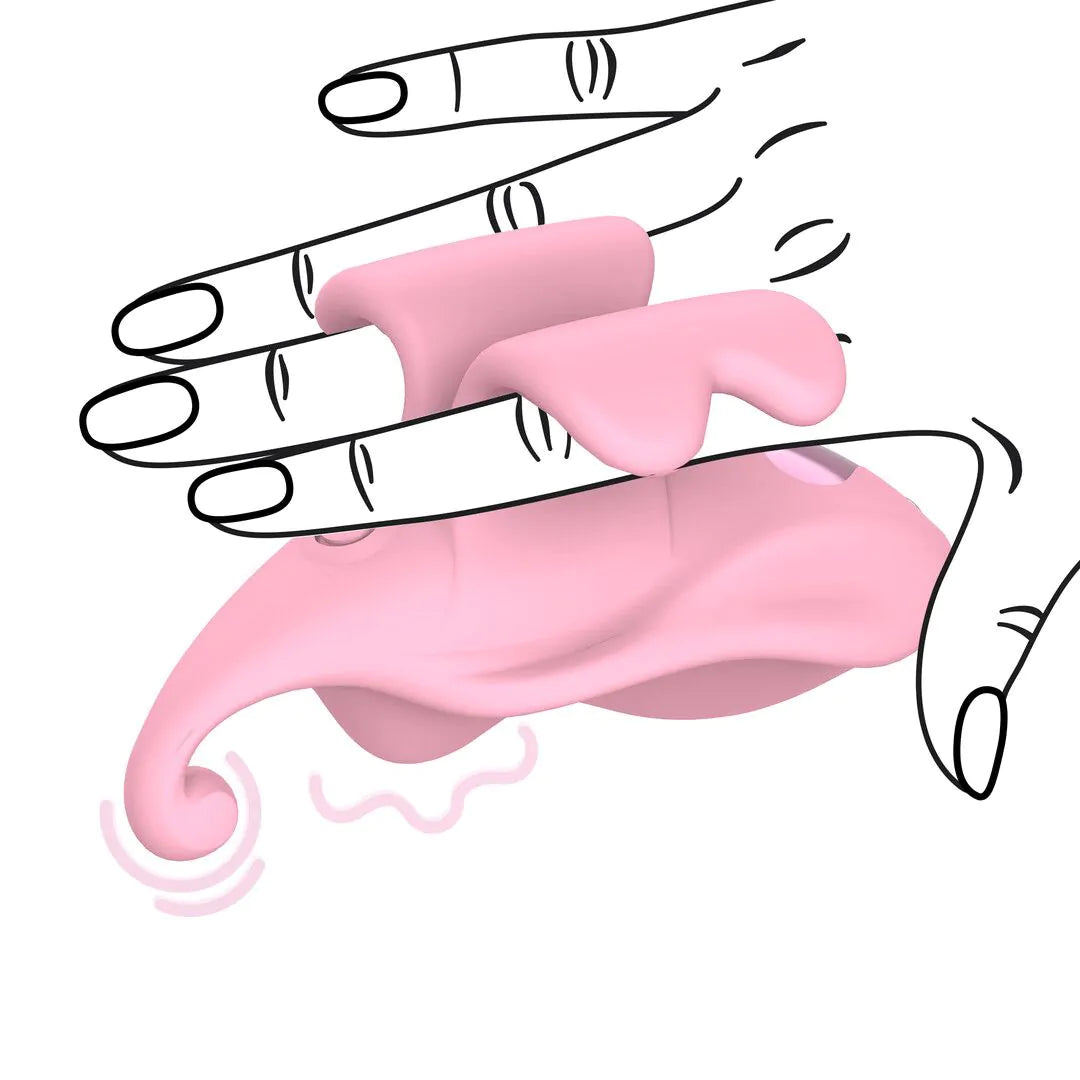 LOVELINE Finger Dual Vibrator - Pink