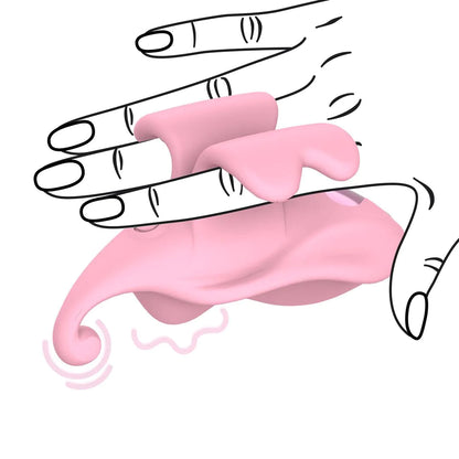 LOVELINE Finger Dual Vibrator - Pink