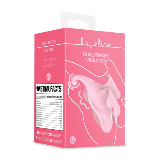 LOVELINE Finger Dual Vibrator - Pink