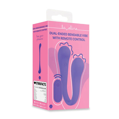LOVELINE Dual-ended Bendable Vibe with Remote Control - Purple