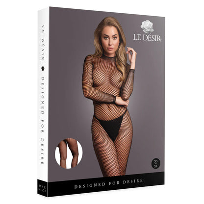 LEDÉSIR Bodystocking Fishnet Structure - Open / Turtle Black