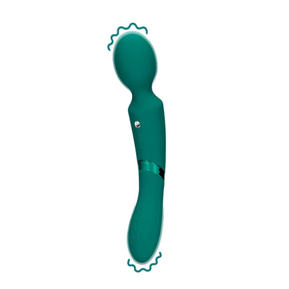 LOVELINE Double-Sided Vibrating Wand - Green Gable