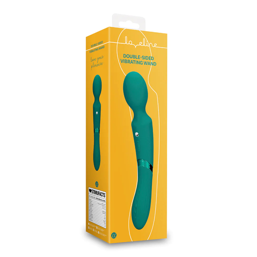 LOVELINE Double-Sided Vibrating Wand - Green Gable