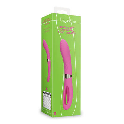 LOVELINE Double-Sided Flapping and G-Spot Vibrator - Exuberant Pink