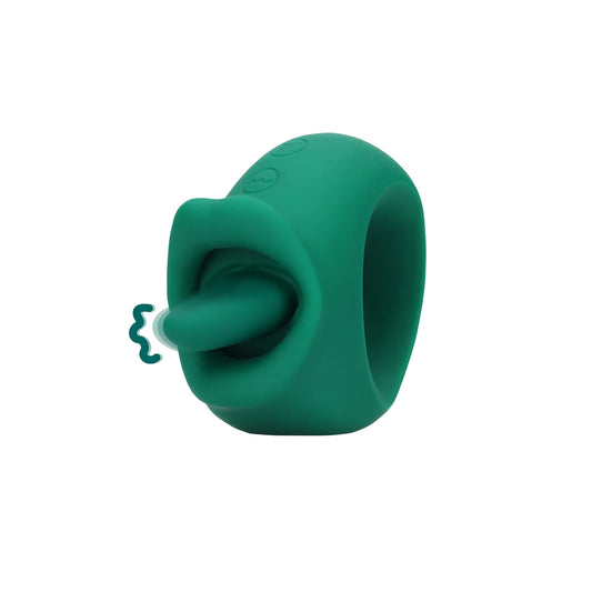 LOVELINE Licking and Vibrating Clitoral Stimulator - Ancient Sea