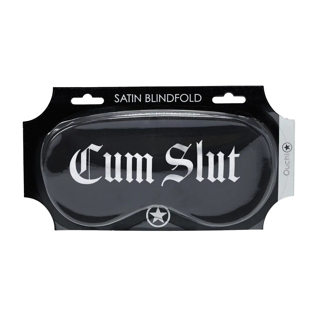 OUCH! Printed Satin Mask - Black