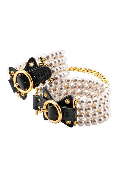 GUILTYPLEASURE Ballroom Pearl Ankle Cuffs