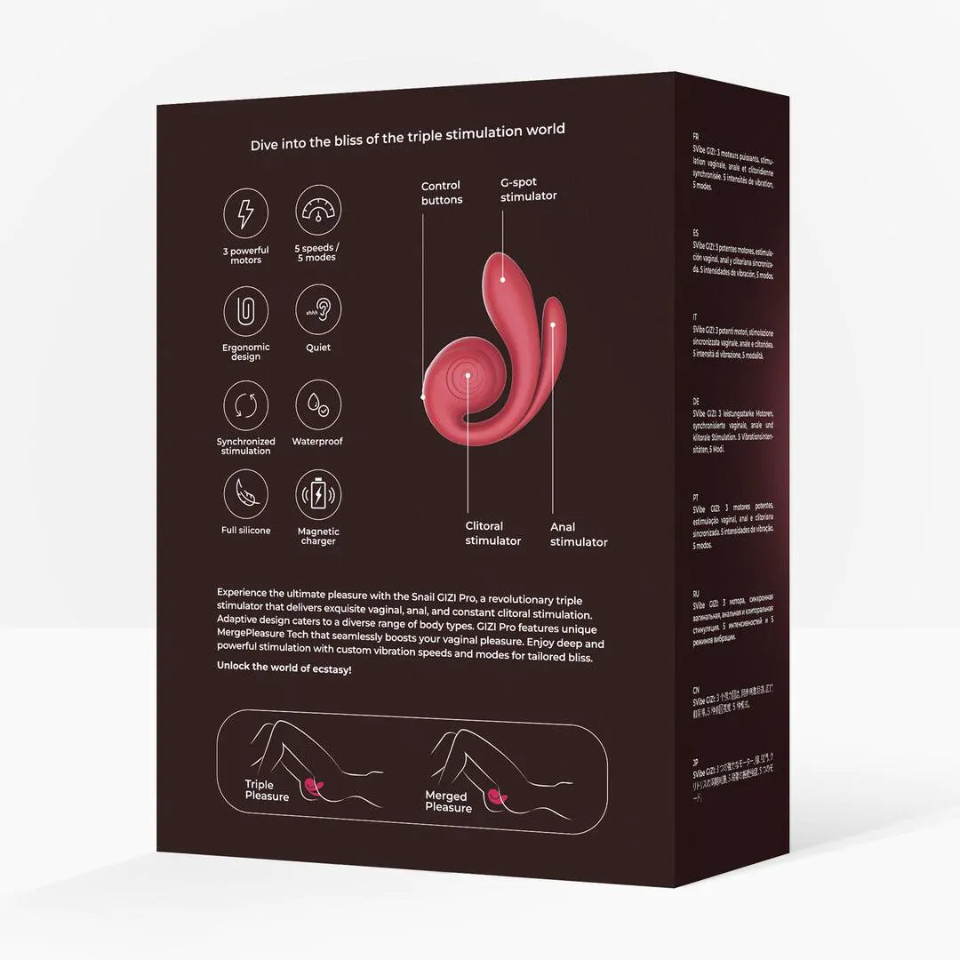 SVIBE GIZI Pro - Triple Stimulator - Bordeaux