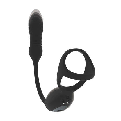 LEVELZ Vibrating and Thrusting Silicone Tri O Cockring with Prostate Stimulator